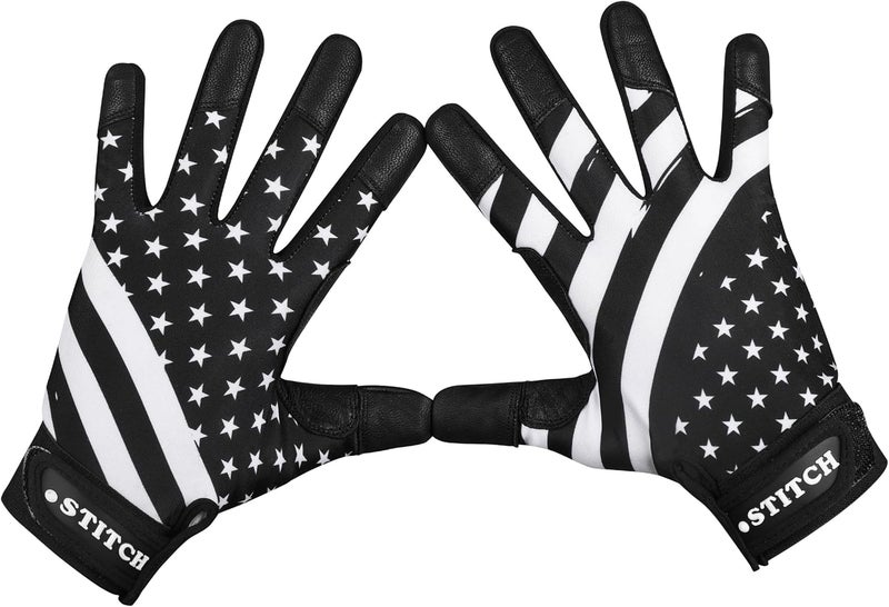 Dot Stitch USA Flag Baseball Batting Gloves & Softball Glove American Flag Batting Gloves Youth Kids Baseball Batting Glove Youth Men Adult & Unisex - Image 1
